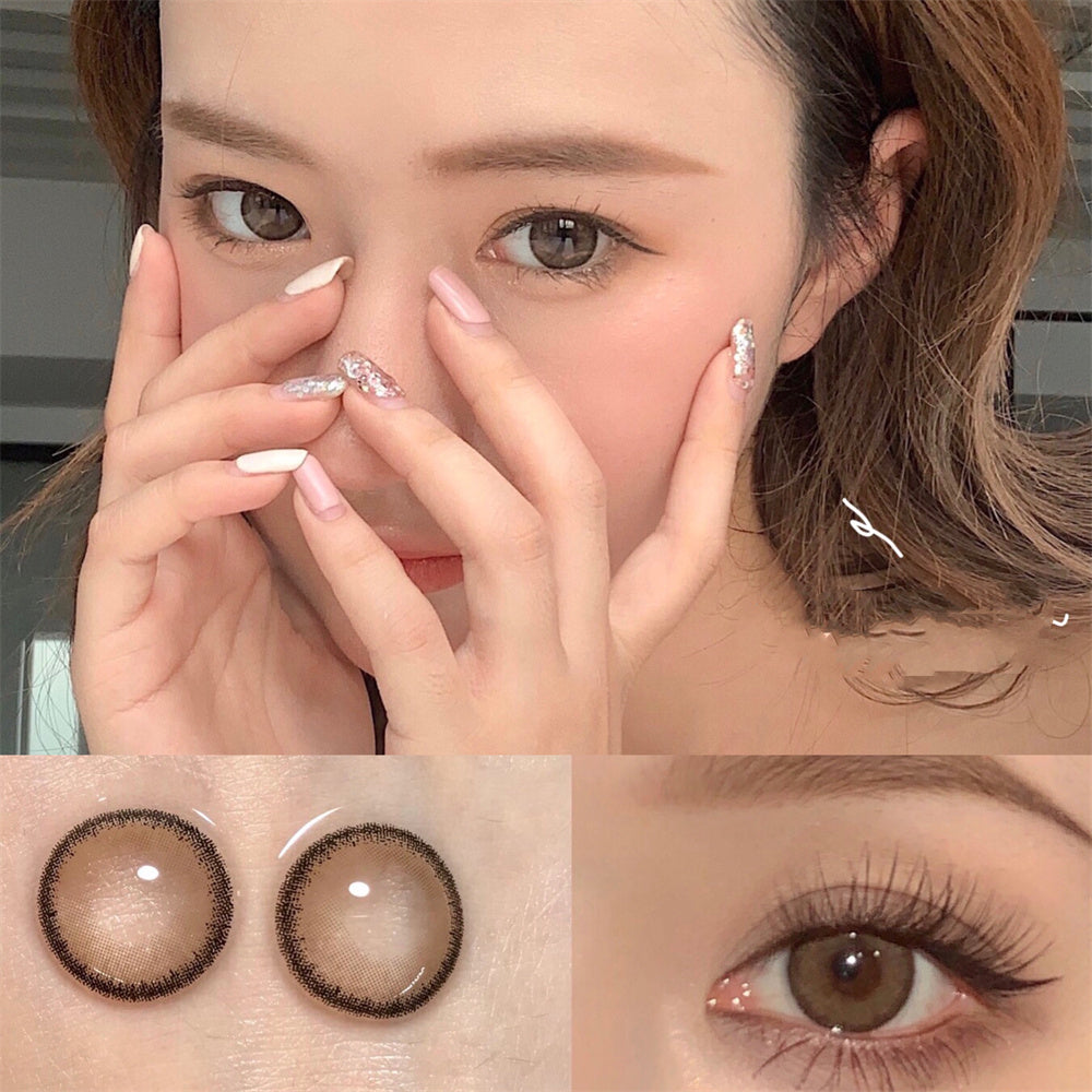 Morningcon Glutinous rice balls Colored Contact Lenses For Eyes Half Yearly 2pcs