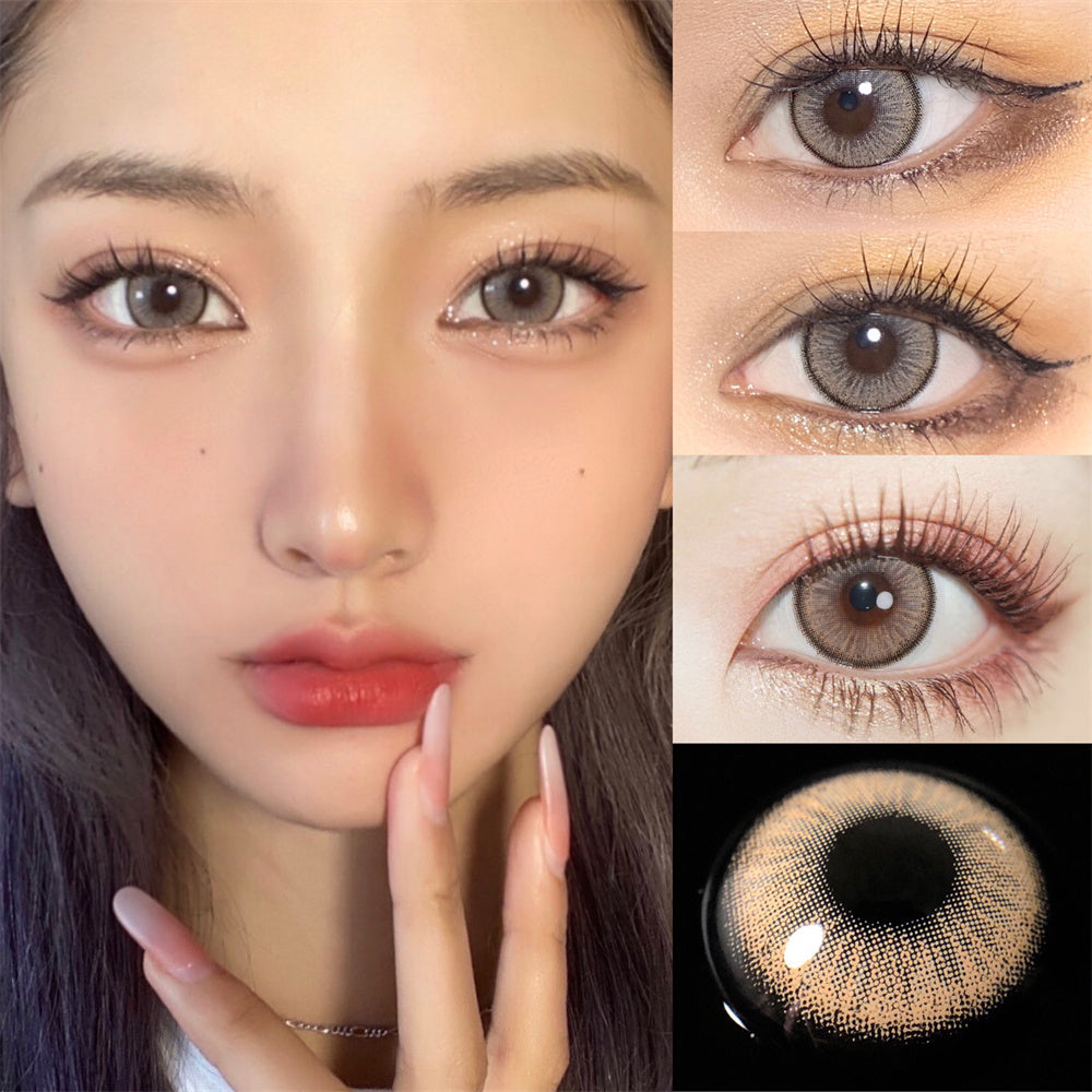Morningcon Blue plaque Colored Contact Lenses For Eyes Half Yearly 2pcs