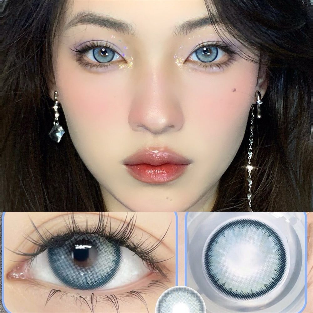Morningcon North Sea Silver Beach Colored Contact Lenses For Eyes Half Yearly 2pcs