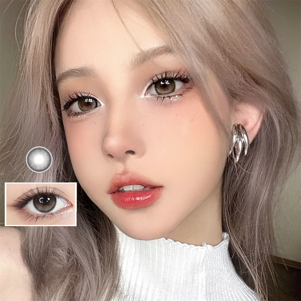 Morningcon Sesame Balls Colored Contact Lenses For Eyes Half Yearly 2pcs