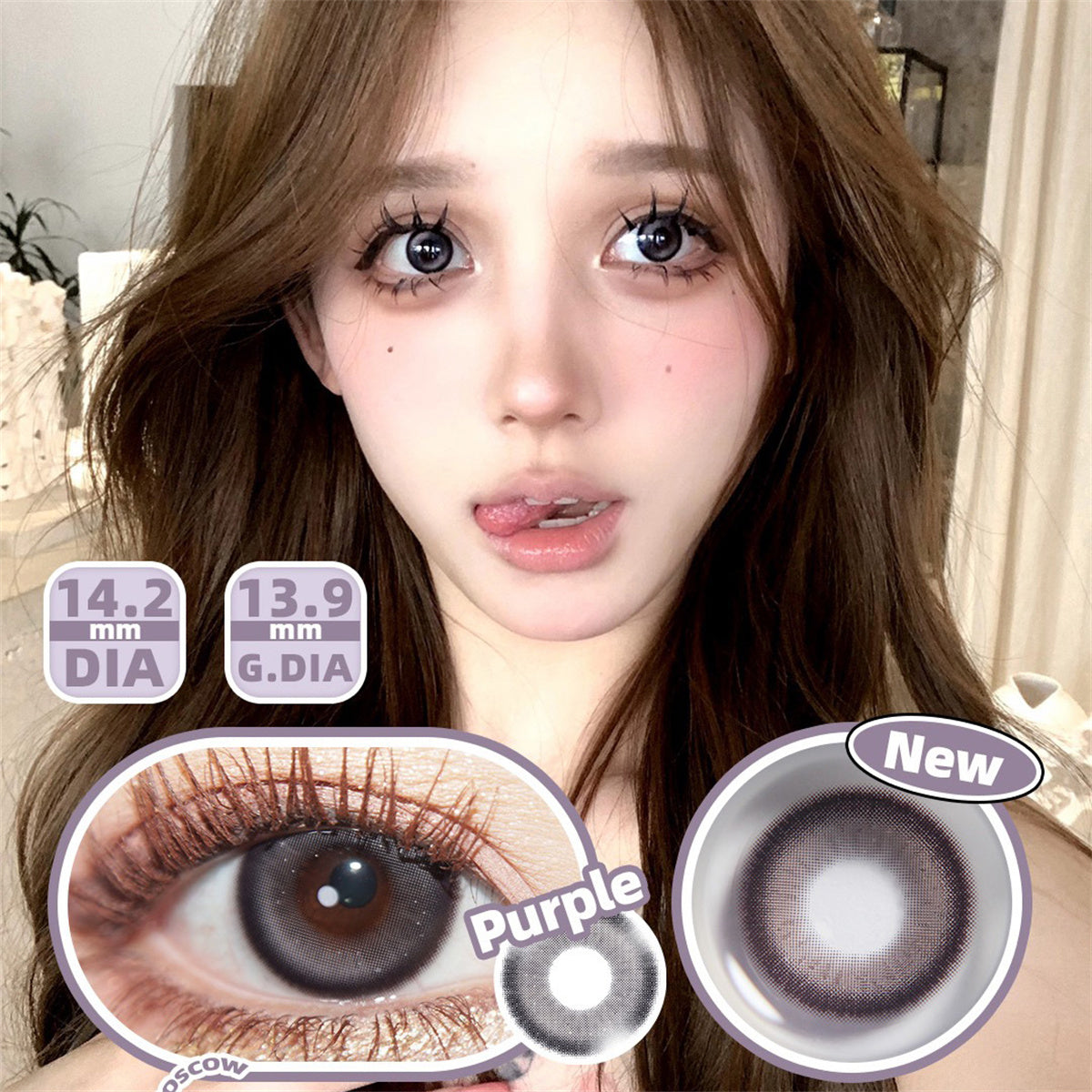 Morningcon San Francisco Colored Contact Lenses For Eyes Half Yearly 2pcs