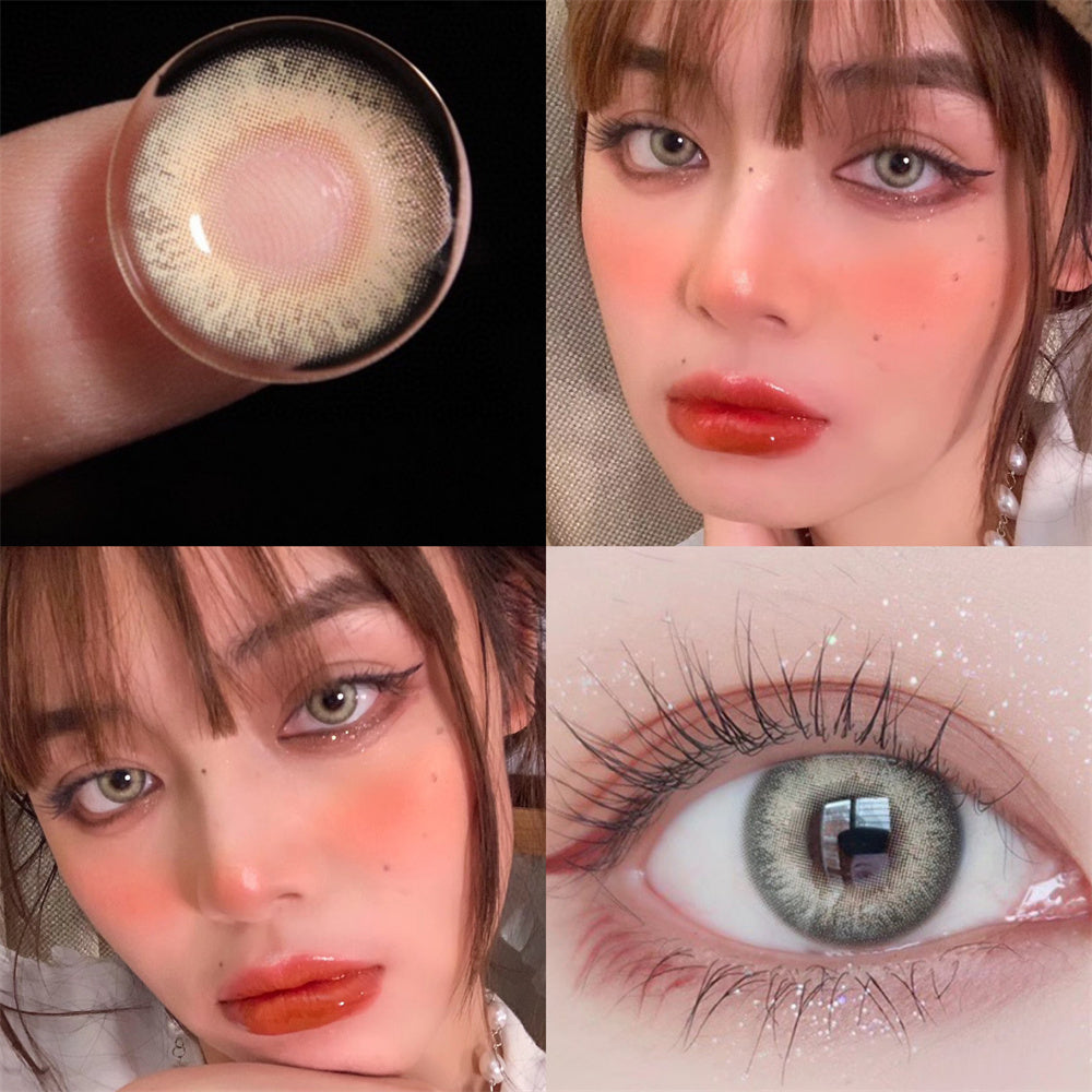 Morningcon Luring the cat Colored Contact Lenses For Eyes Half Yearly 2pcs
