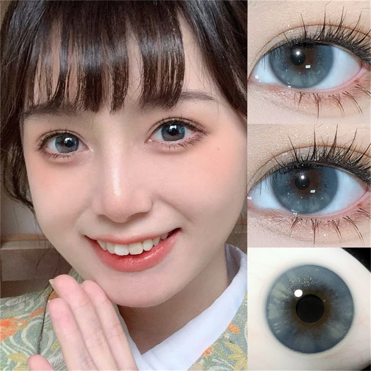 Morningcon Moonlit tea Colored Contact Lenses For Eyes Half Yearly 2pcs