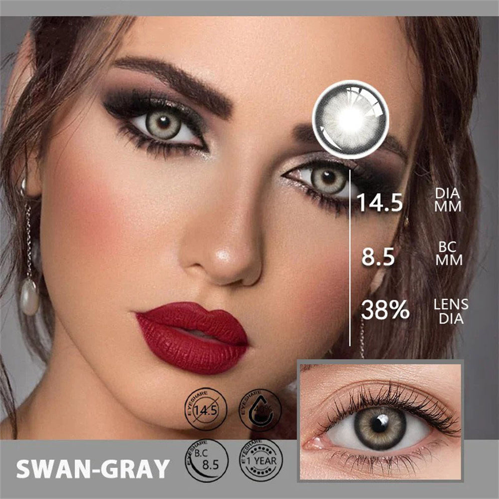 Morningcon swan-F26 Colored Contact Lenses For Eyes Half Yearly 2pcs