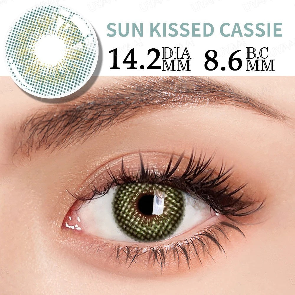 Morningcon sunkiss Colored Contact Lenses For Eyes Half Yearly 2pcs