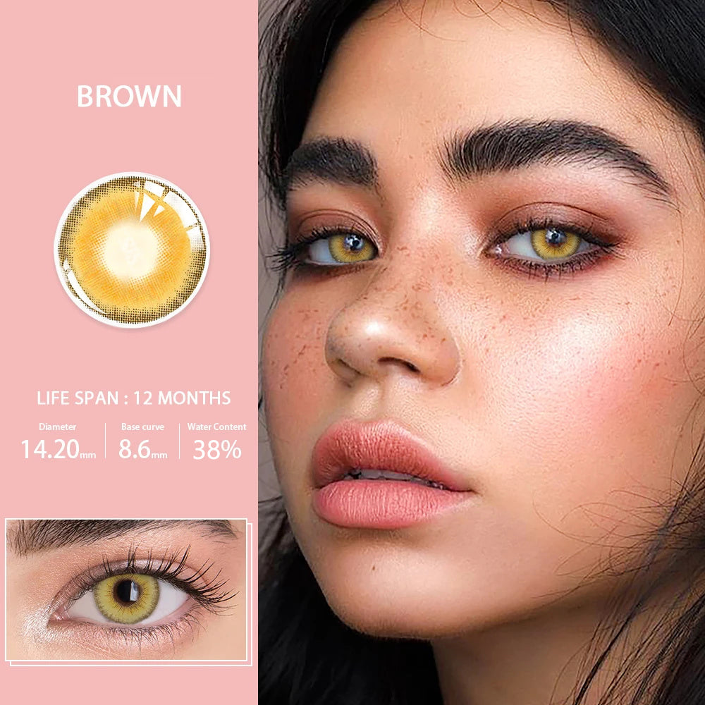 Morningcon land-Fa1 Colored Contact Lenses For Eyes Half Yearly 2pcs
