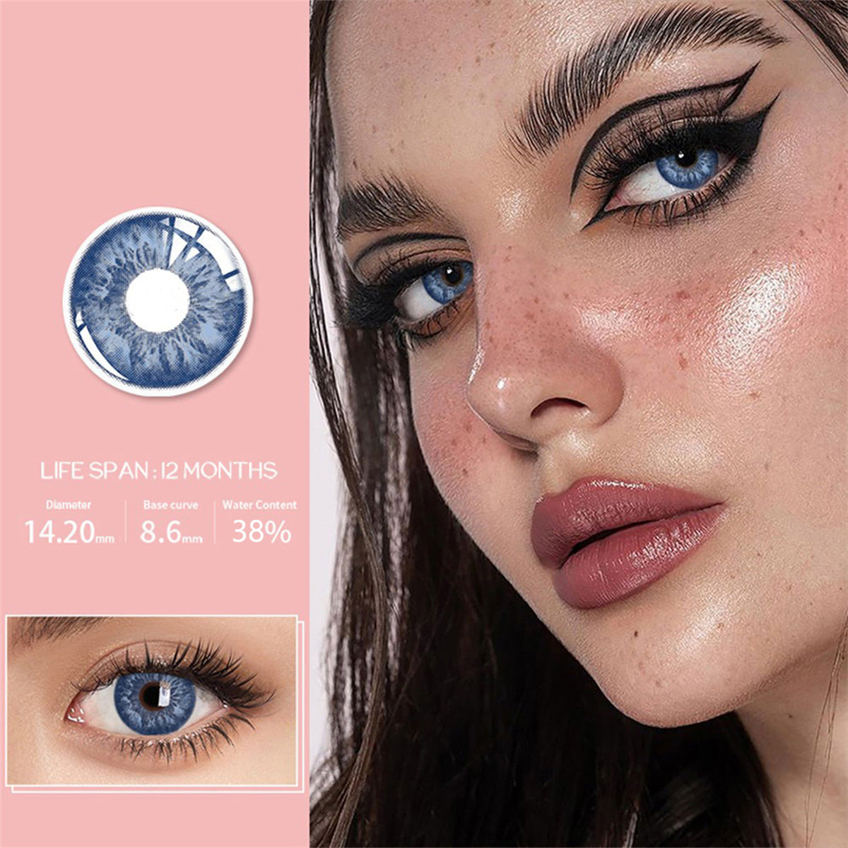 Morningcon Fa13 Colored Contact Lenses For Eyes Half Yearly 2pcs