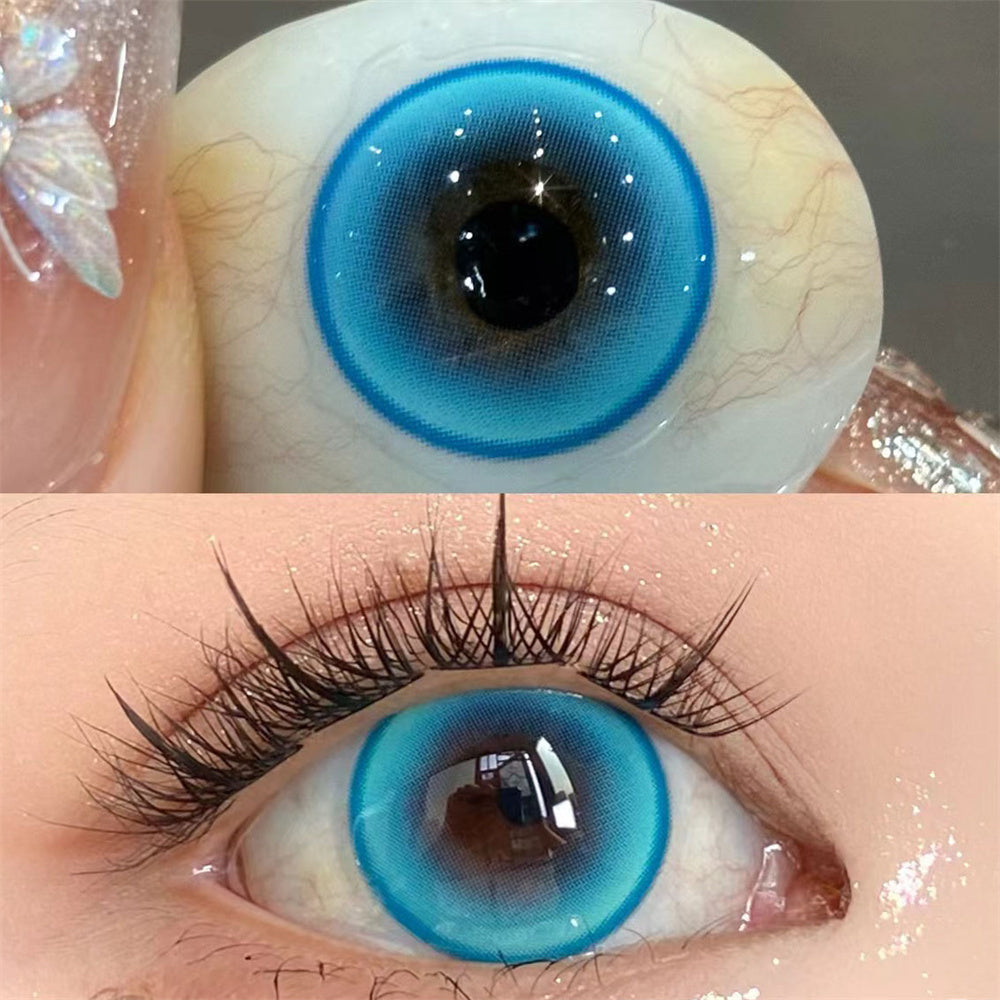 Morningcon Butterfly Colored Contact Lenses For Eyes Daily 2pcs