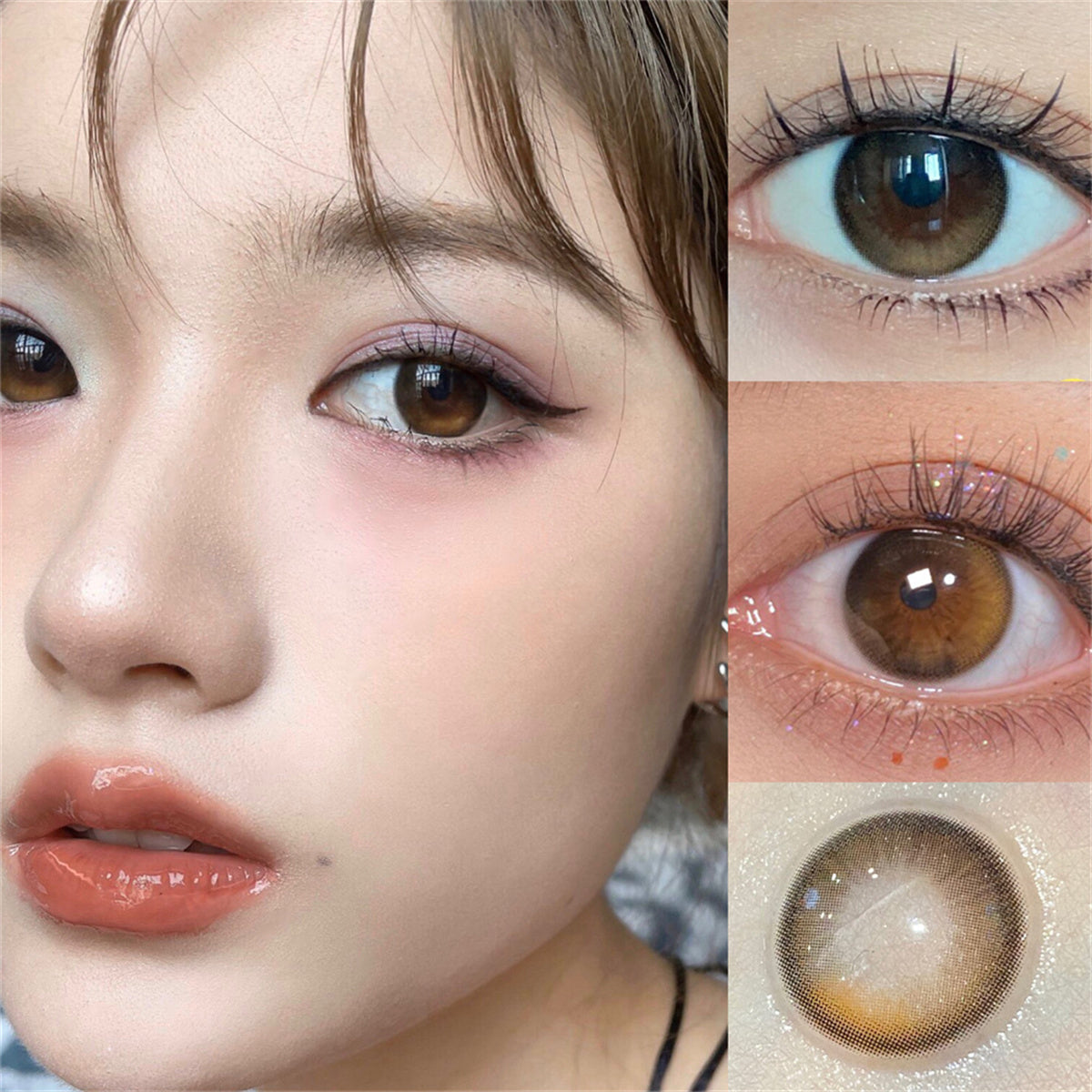 Morningcon Sunday Colored Contact Lenses For Eyes Half Yearly 2pcs
