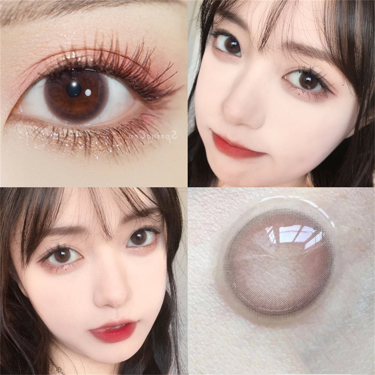 Morningcon Little Innocent Colored Contact Lenses For Eyes Half Yearly 2pcs