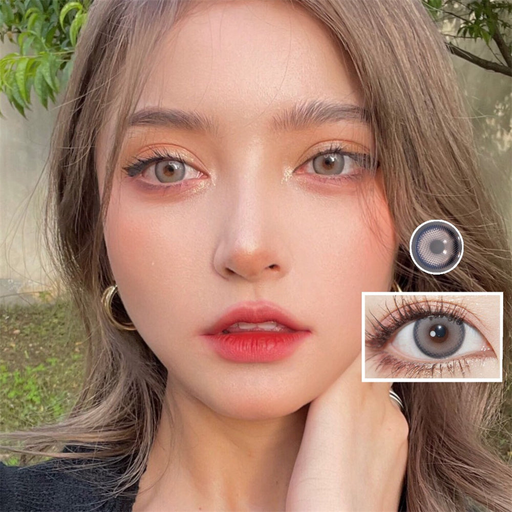 Morningcon Glass beads Colored Contact Lenses For Eyes Half Yearly 2pcs