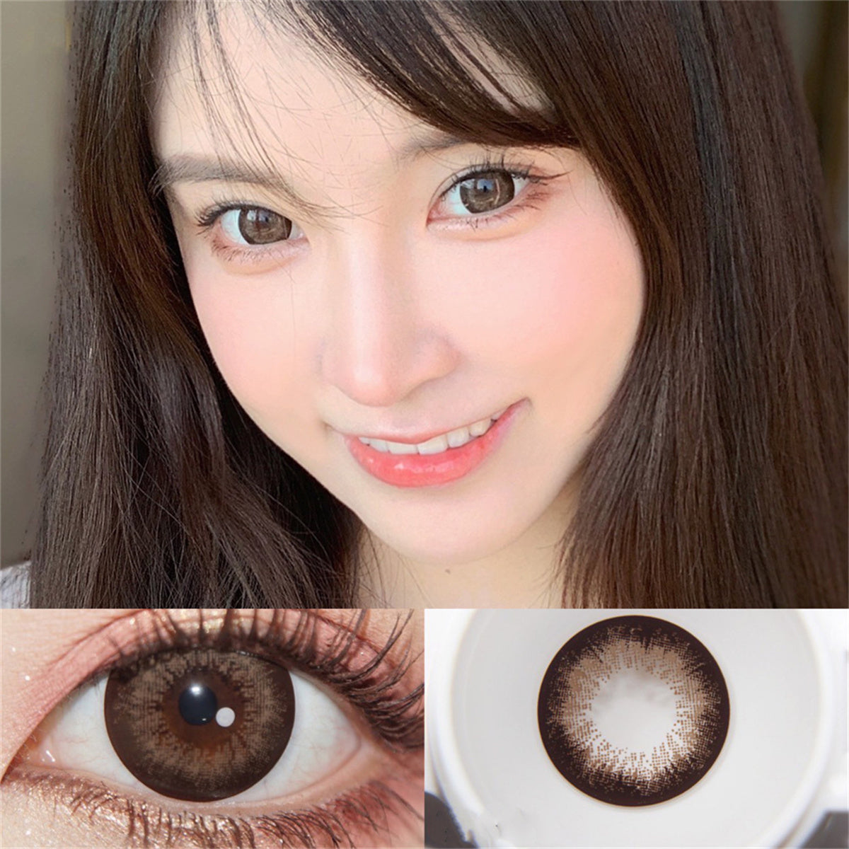 Morningcon Cocoa Creamer Colored Contact Lenses For Eyes Half Yearly 2pcs