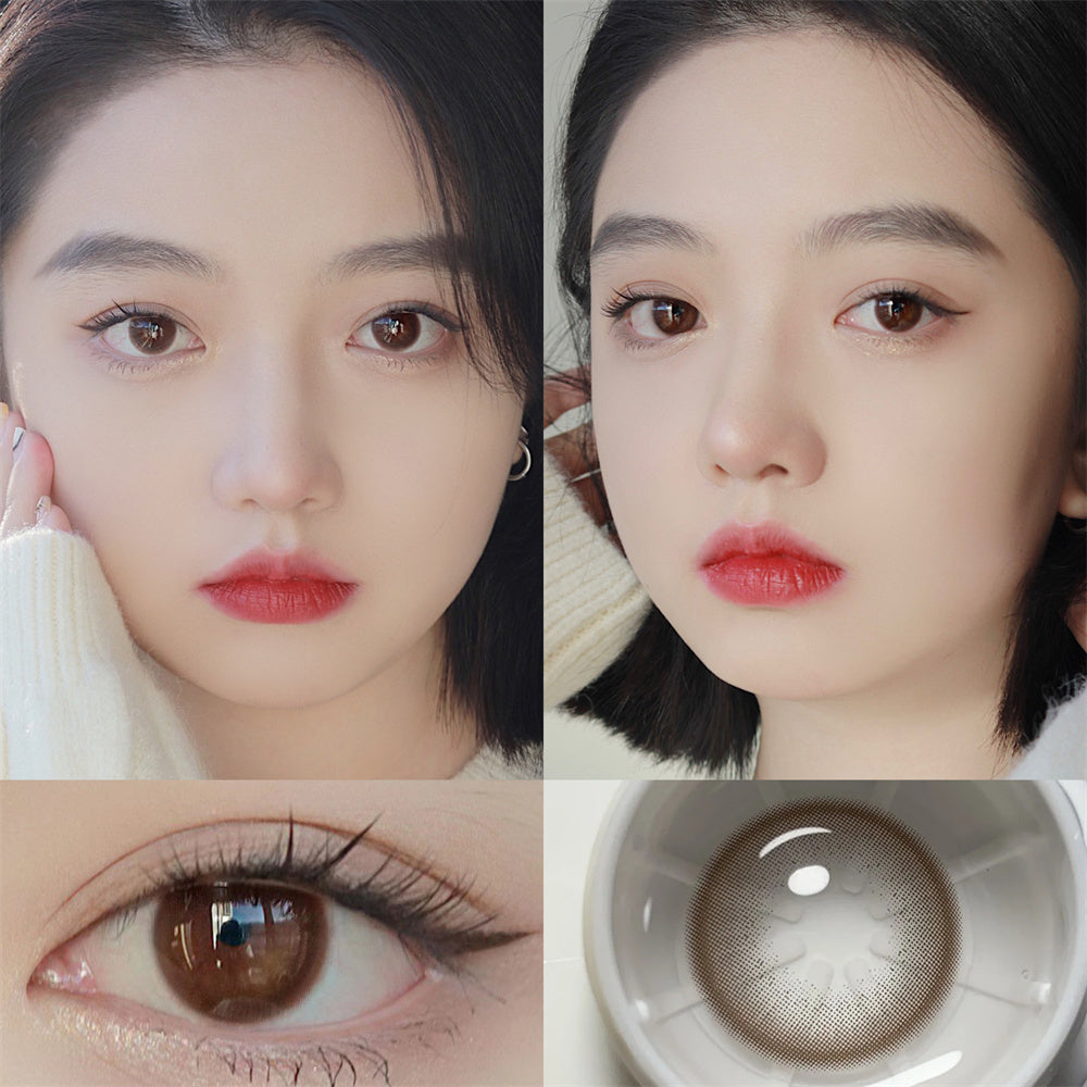 Morningcon Little fragrant wind Colored Contact Lenses For Eyes Half Yearly 2pcs