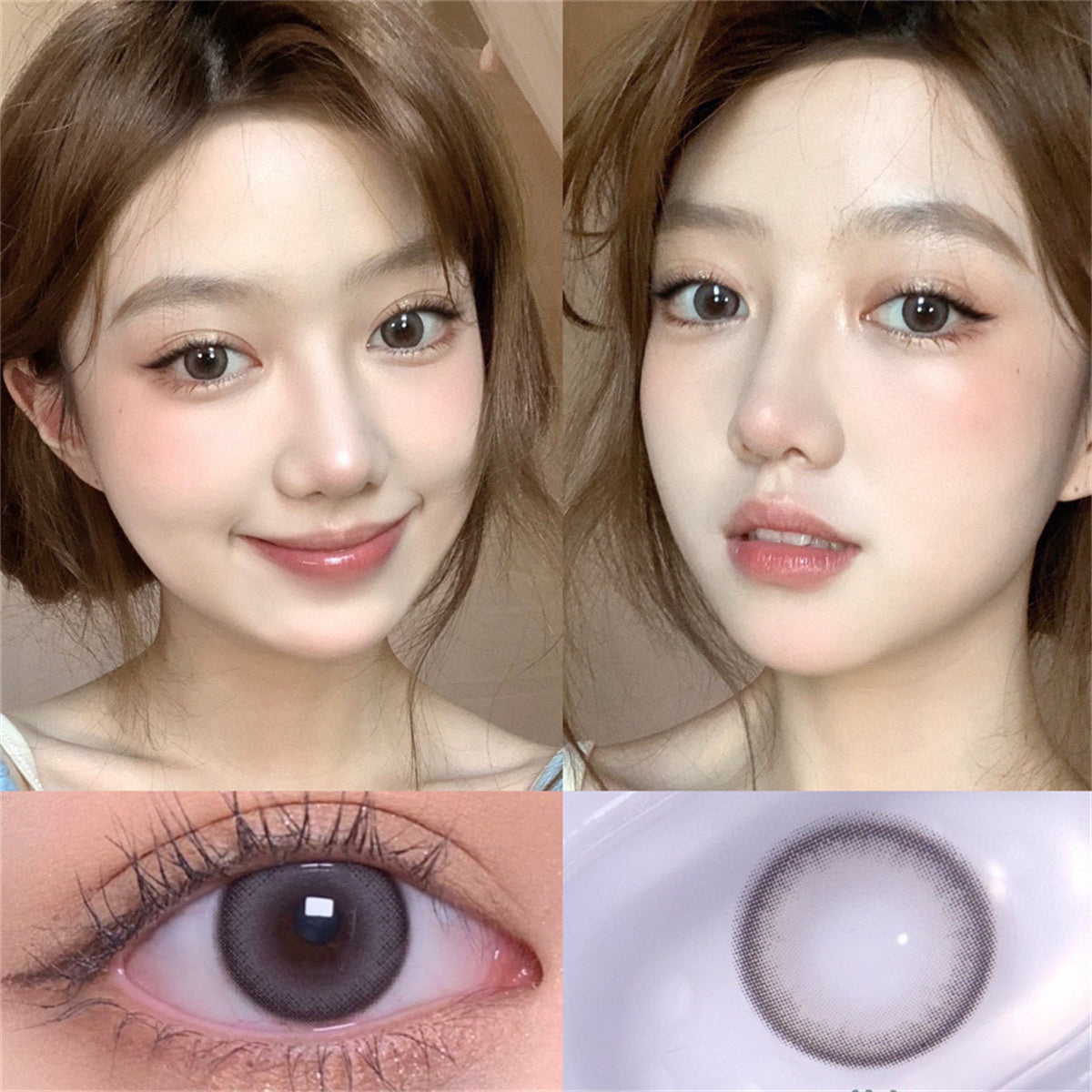 Morningcon Yogurt Putty Colored Contact Lenses For Eyes Half Yearly 2pcs