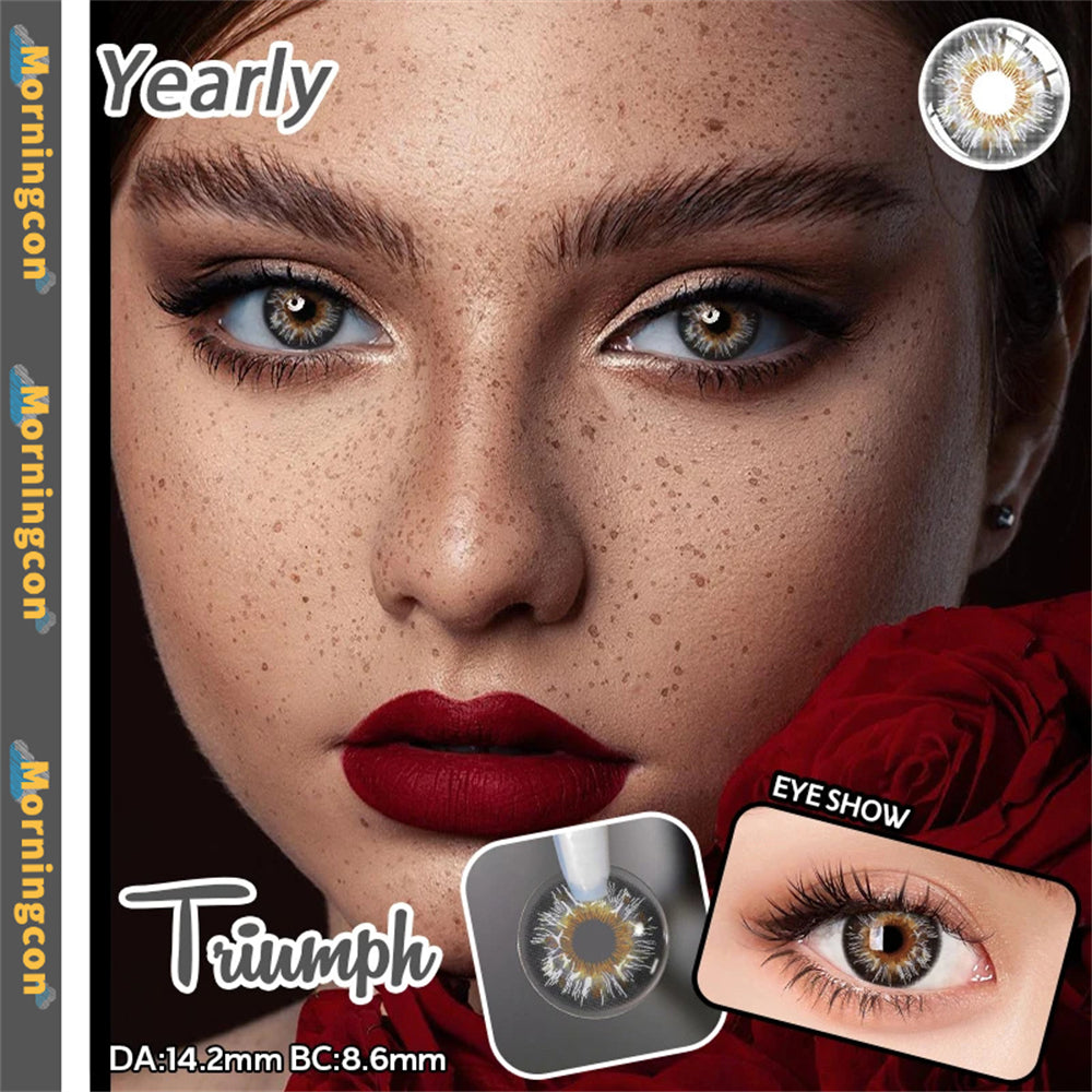 Morningcon C1-Royal Colored Contact Lenses For Eyes Half Yearly 2pcs