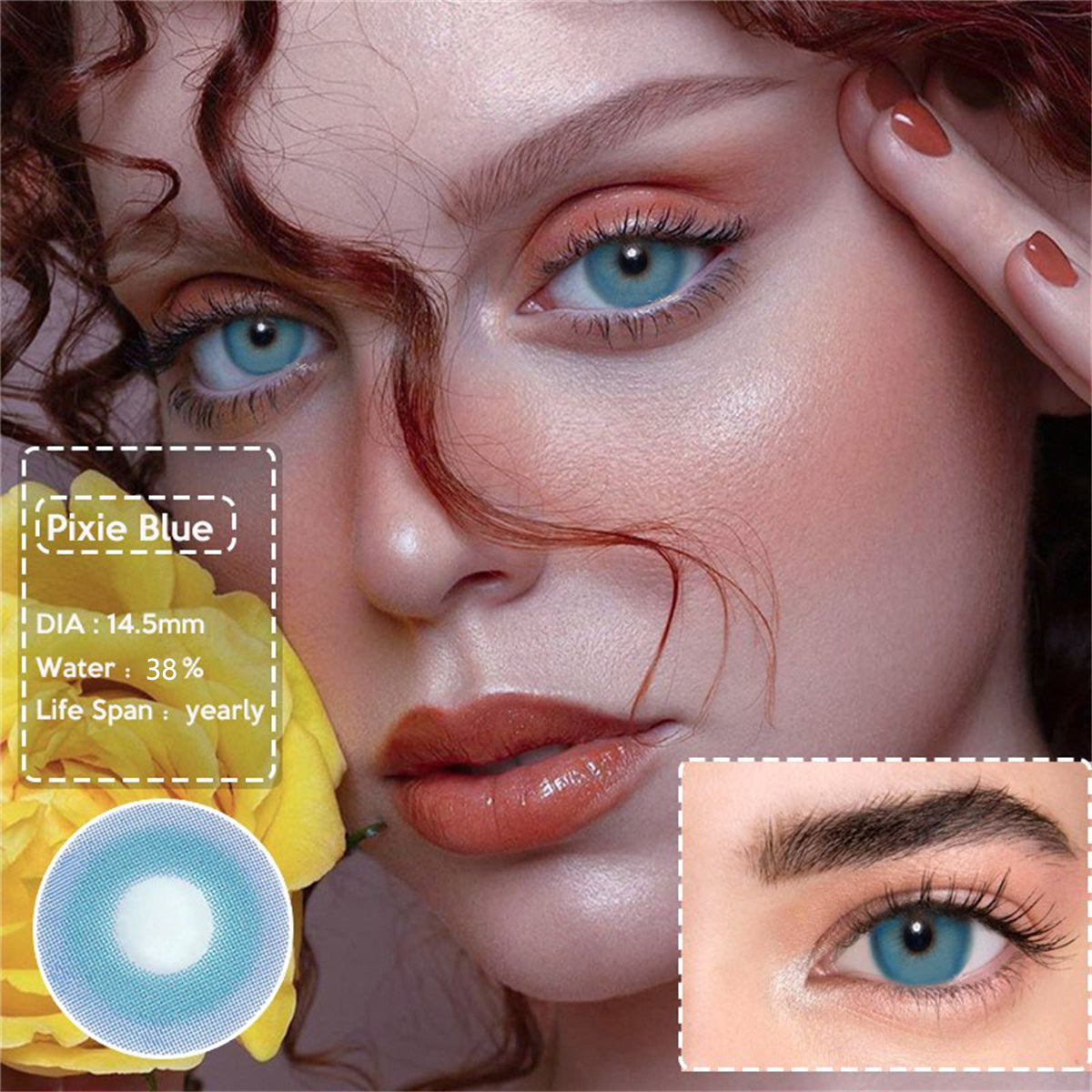 Morningcon pixie Colored Contact Lenses For Eyes Half Yearly 2pcs