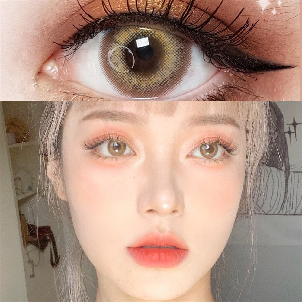 Morningcon Mermaid Tears Colored Contact Lenses For Eyes Half Yearly 2pcs