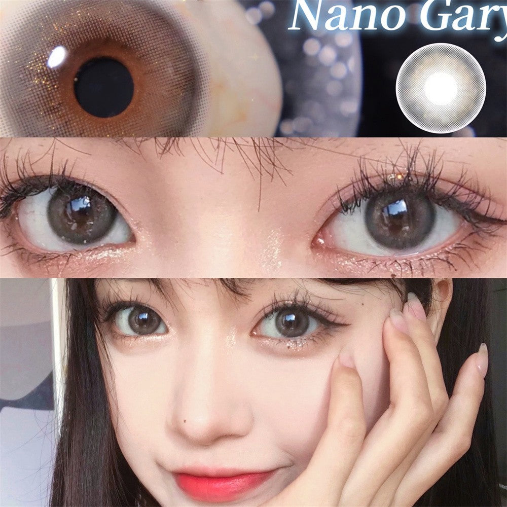 Morningcon Chestnut milk coffee Colored Contact Lenses For Eyes Half Yearly 2pcs