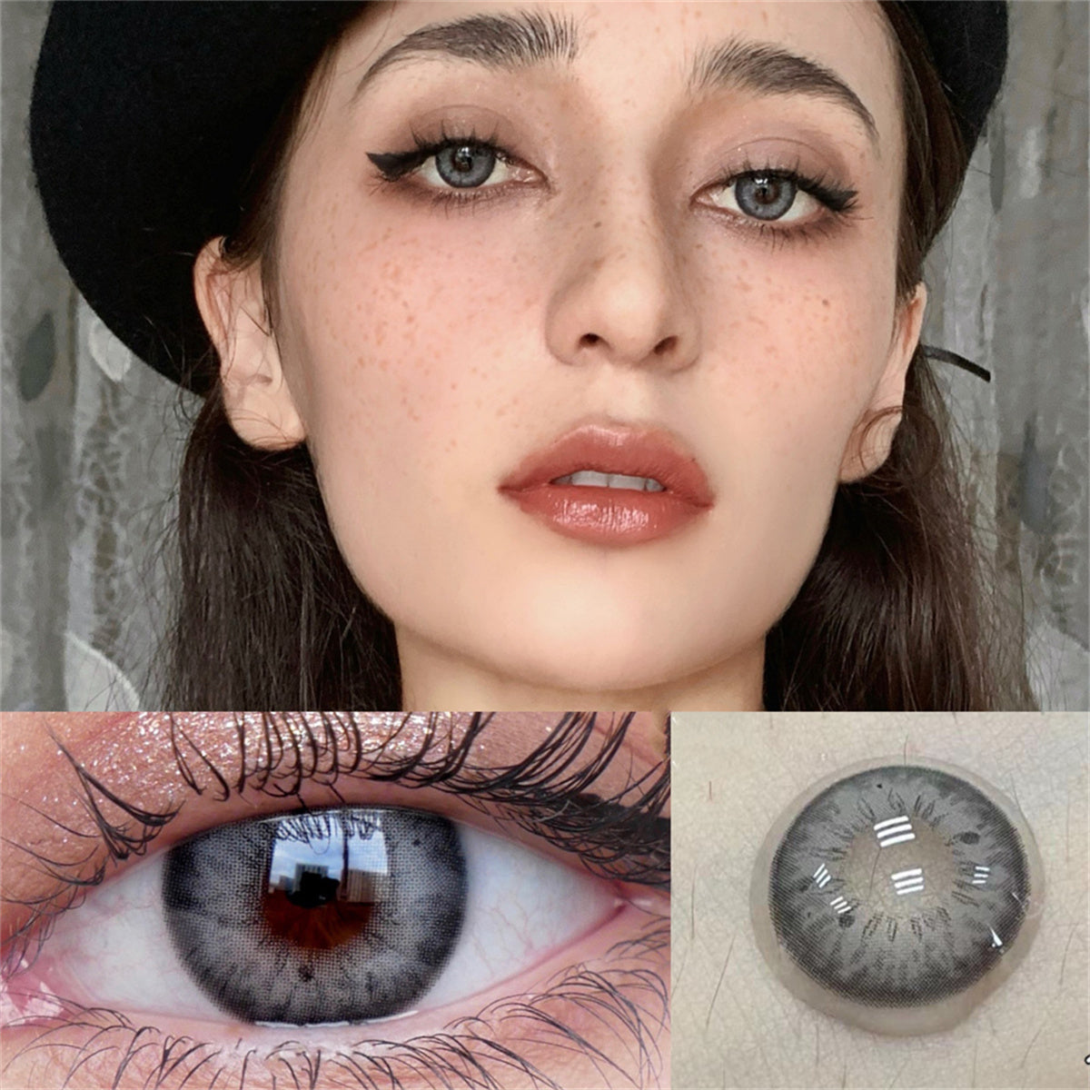 Morningcon Clara Colored Contact Lenses For Eyes Half Yearly 2pcs