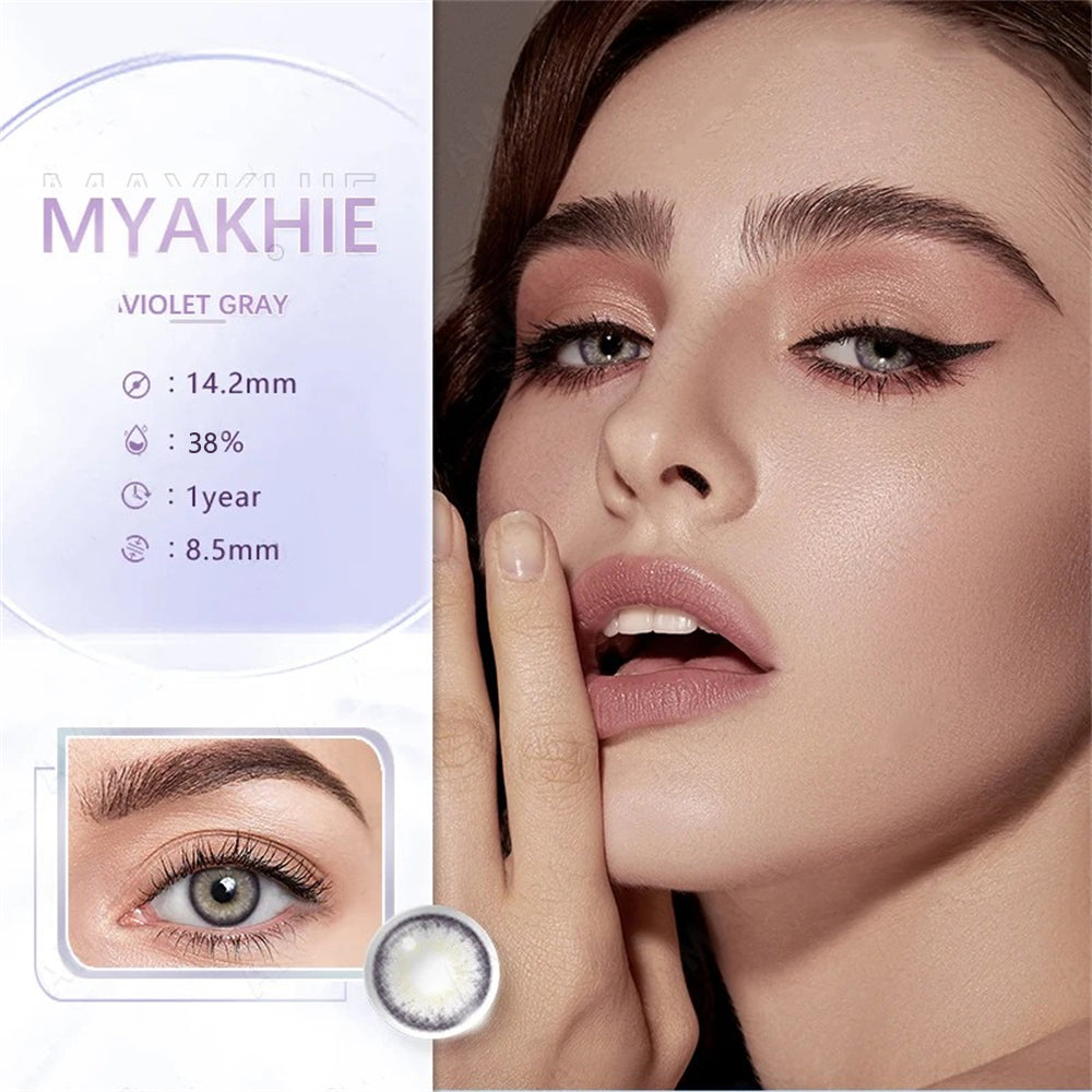 Morningcon F18 Colored Contact Lenses For Eyes Half Yearly 2pcs