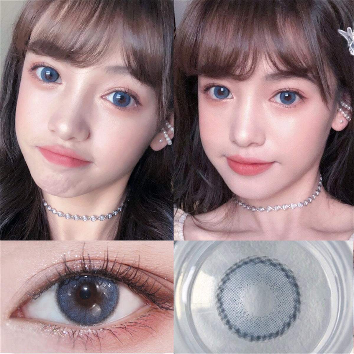 Morningcon Manchu saffron Colored Contact Lenses For Eyes Half Yearly 2pcs