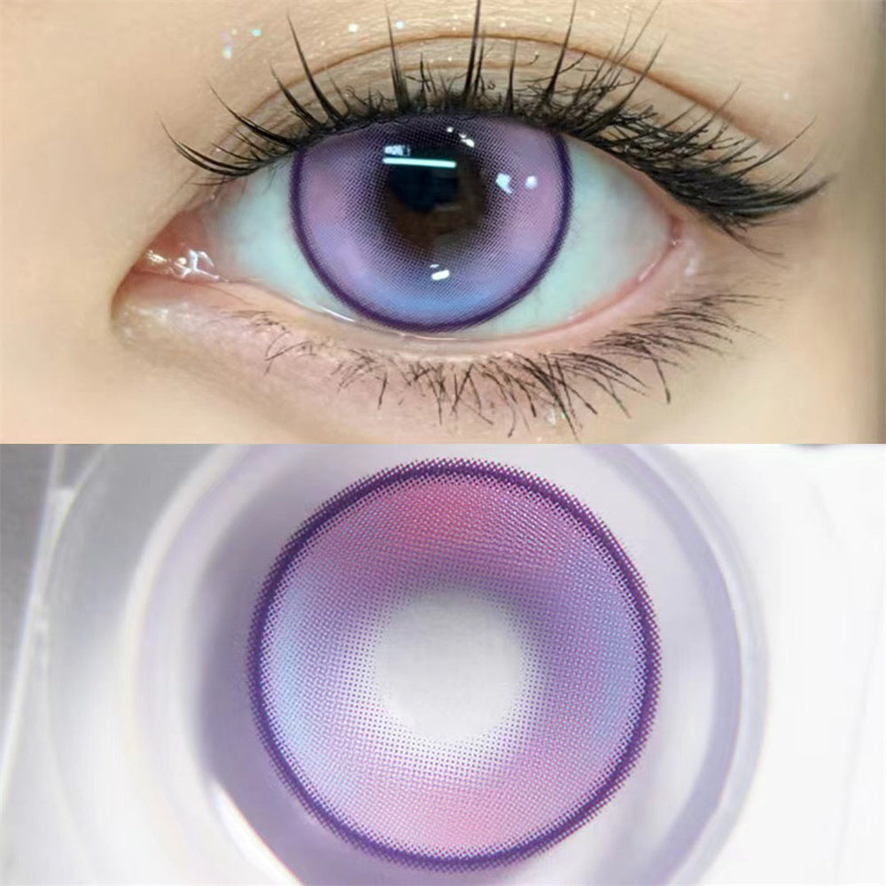 Morningcon Plum Blossom Colored Contact Lenses For Eyes Daily 2pcs