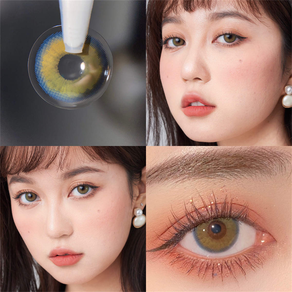 Morningcon Earth Colored Contact Lenses For Eyes Half Yearly 2pcs