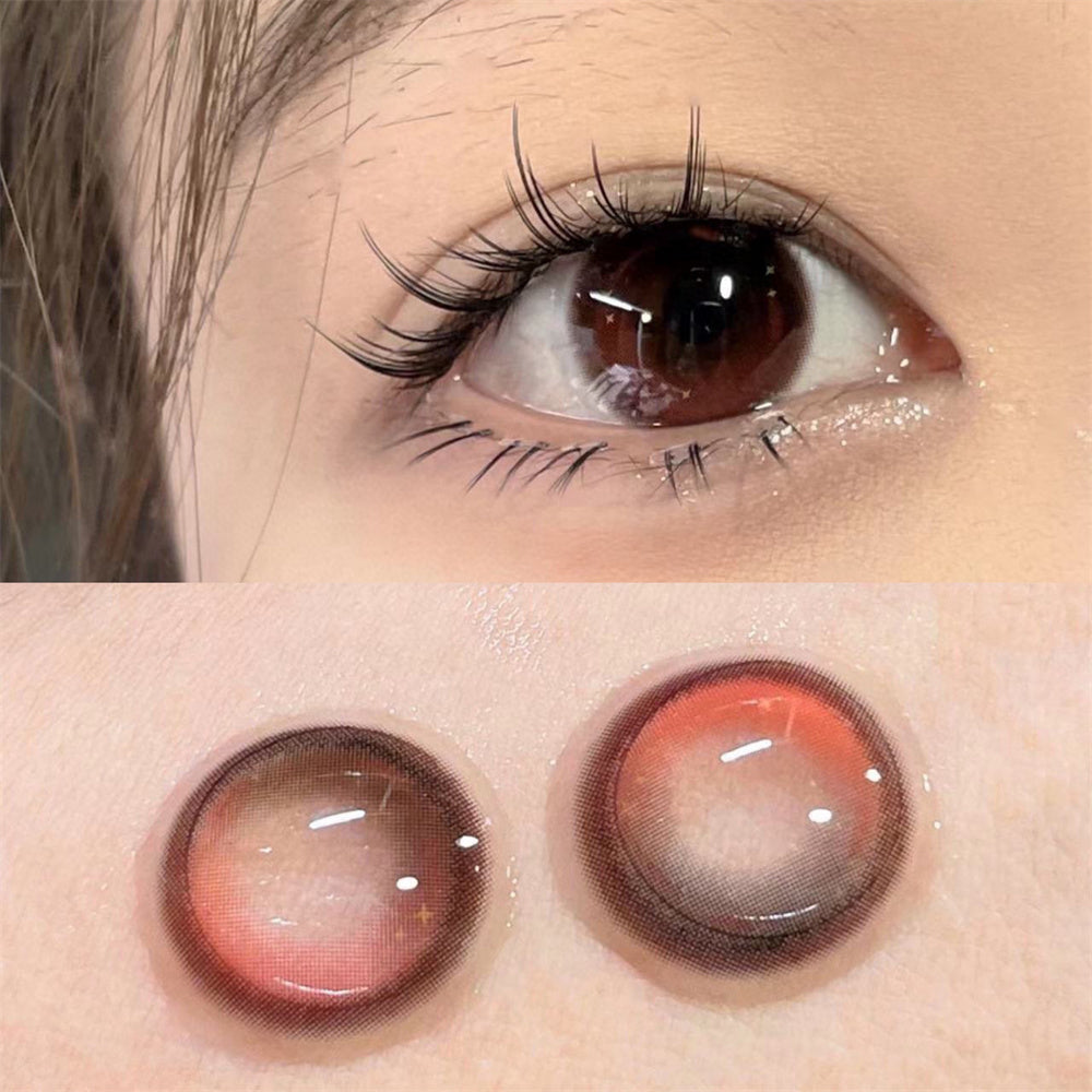 Morningcon Cranky tomatoes Colored Contact Lenses For Eyes Half Yearly 2pcs