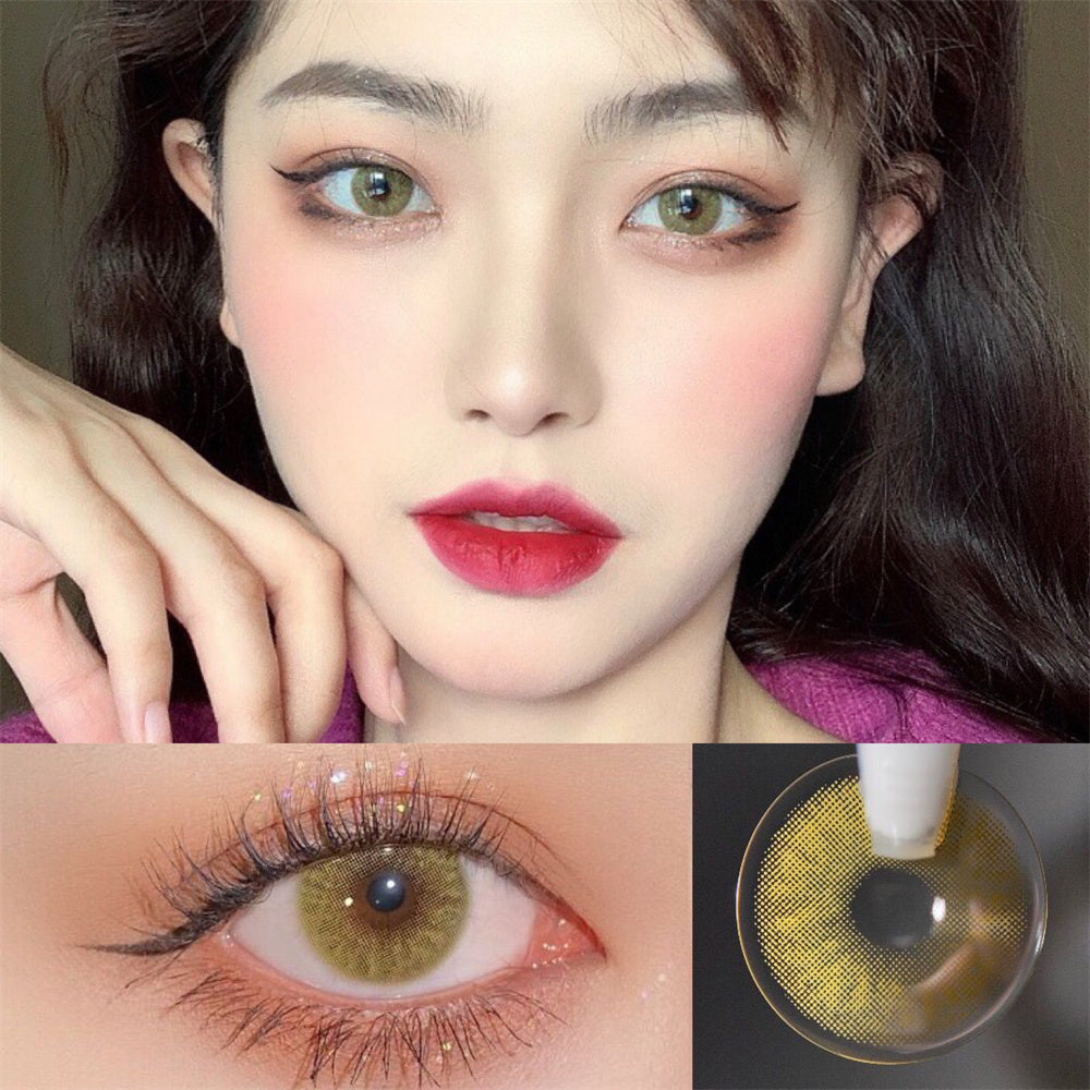 Morningcon Mickey Colored Contact Lenses For Eyes Half Yearly 2pcs