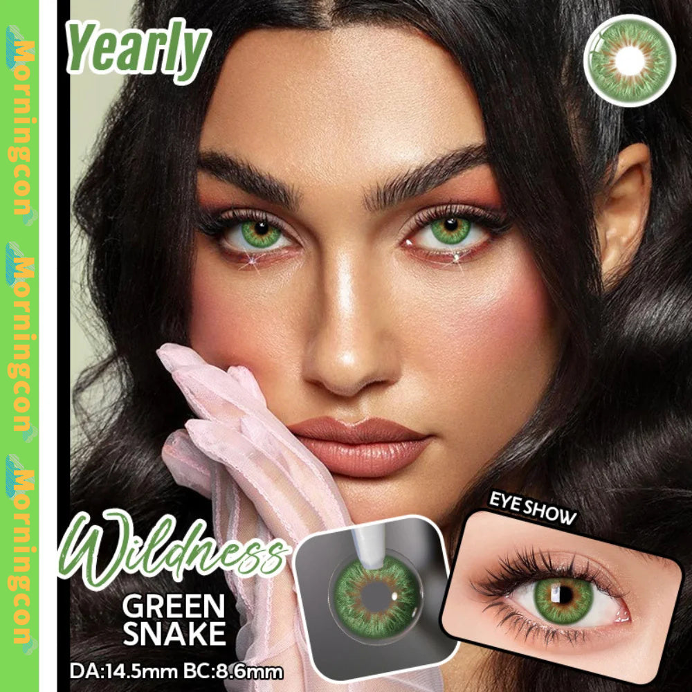 Morningcon wildness-F27 Colored Contact Lenses For Eyes Half Yearly 2pcs