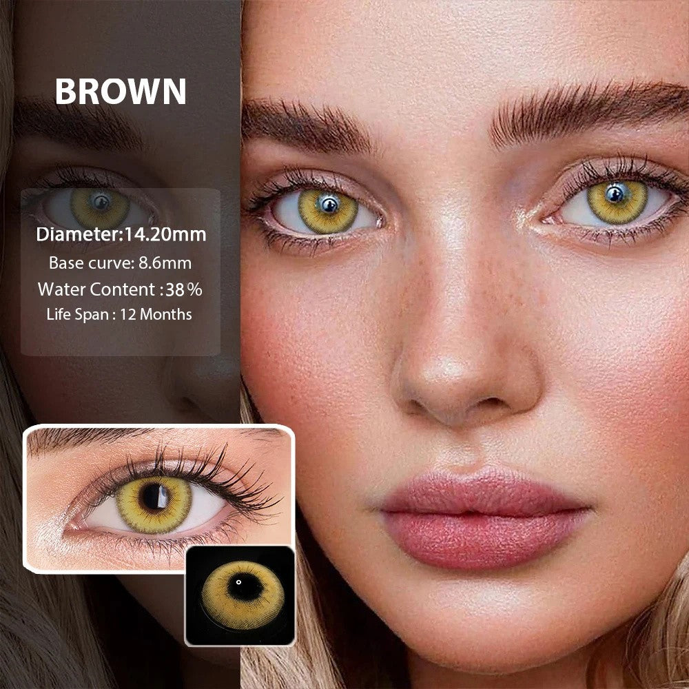Morningcon land-Fa1 Colored Contact Lenses For Eyes Half Yearly 2pcs