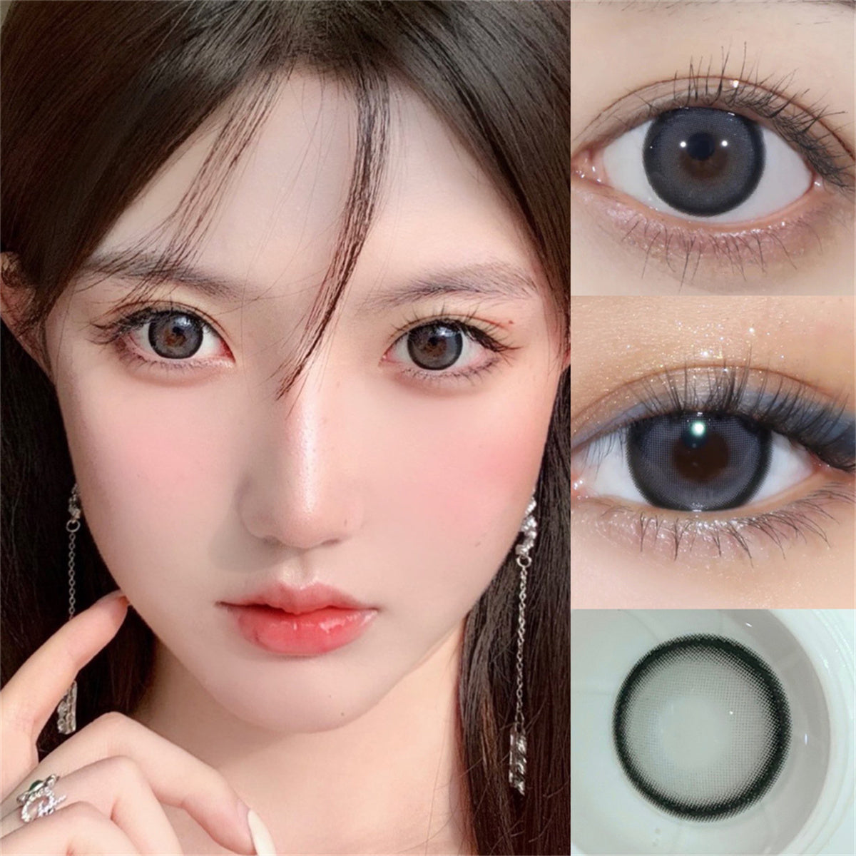 Morningcon Dance Lime Colored Contact Lenses For Eyes Half Yearly 2pcs