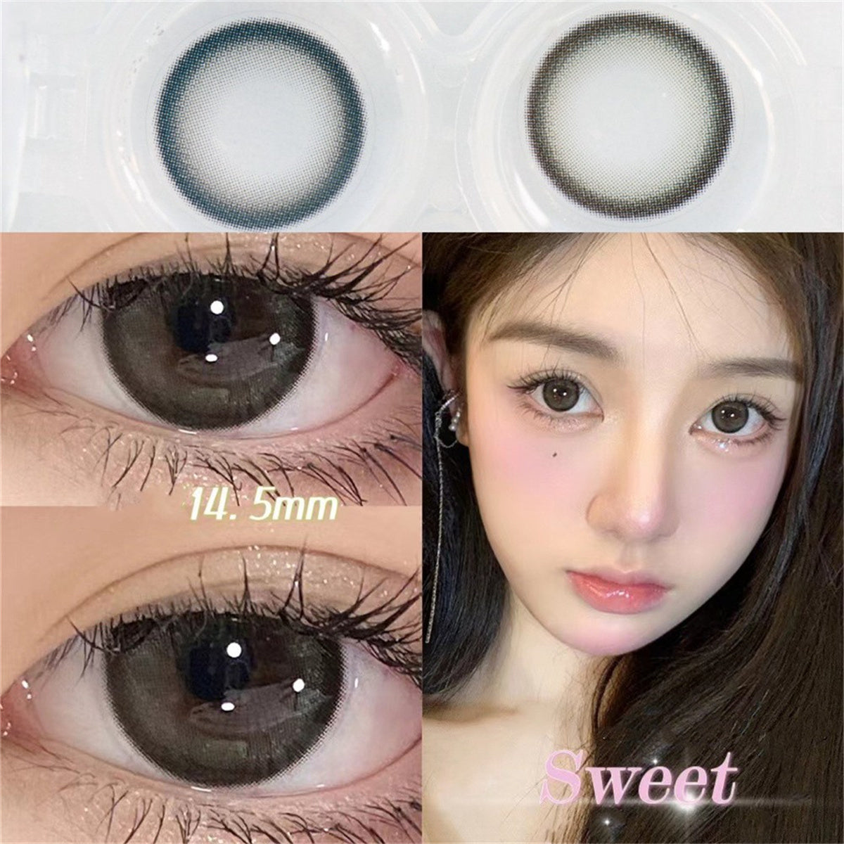 Morningcon Mu Li Colored Contact Lenses For Eyes Half Yearly 2pcs