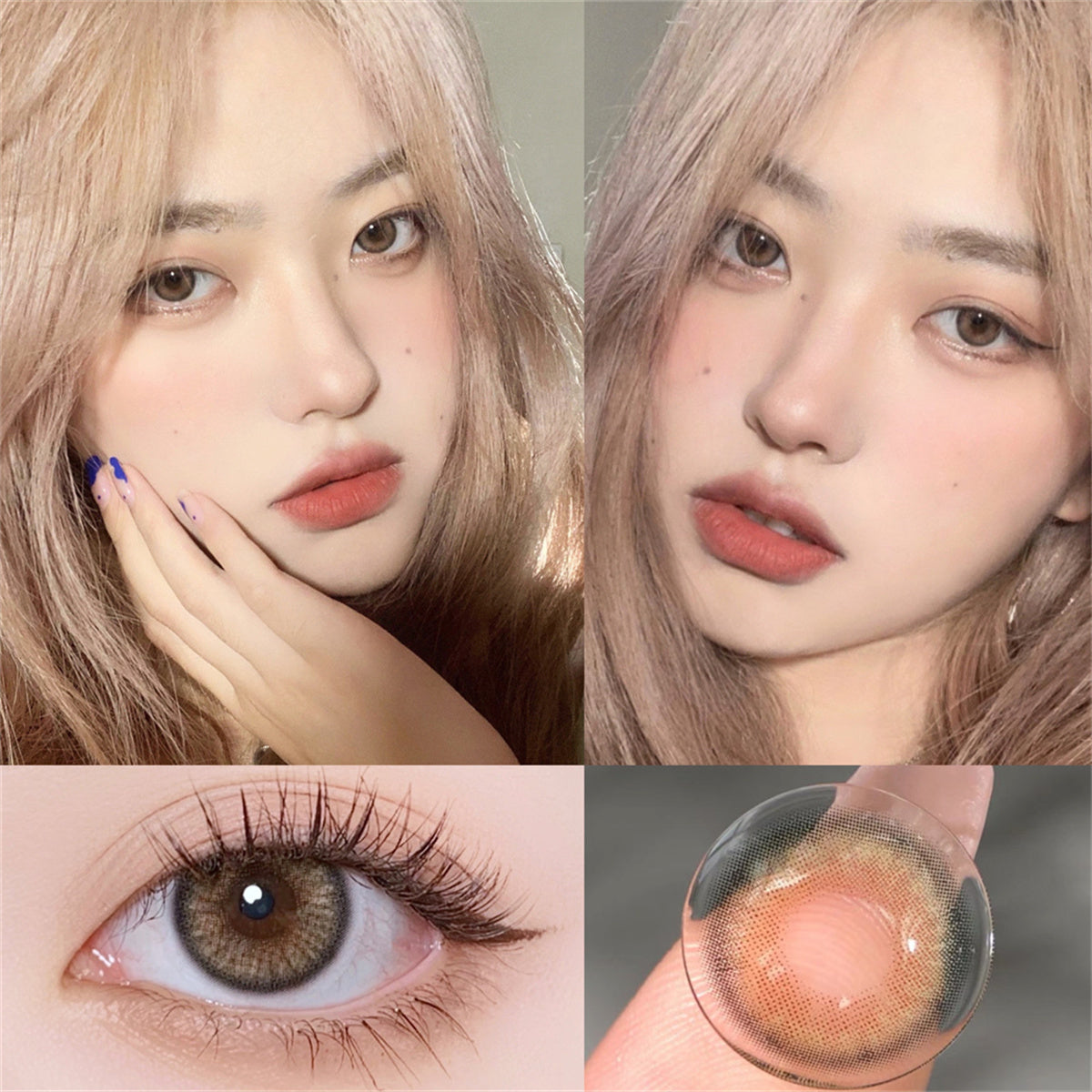 Morningcon Holly Cat Colored Contact Lenses For Eyes Half Yearly 2pcs