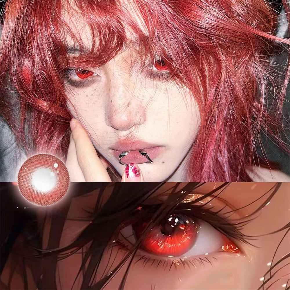 Morningcon Plum Blossom Colored Contact Lenses For Eyes Daily 2pcs