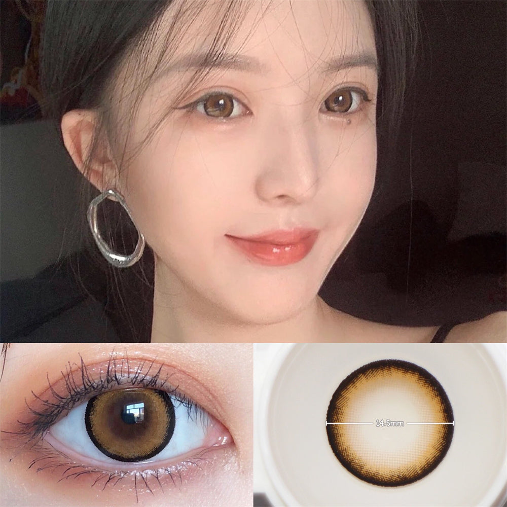 Morningcon Holy Deer Colored Contact Lenses For Eyes Half Yearly 2pcs