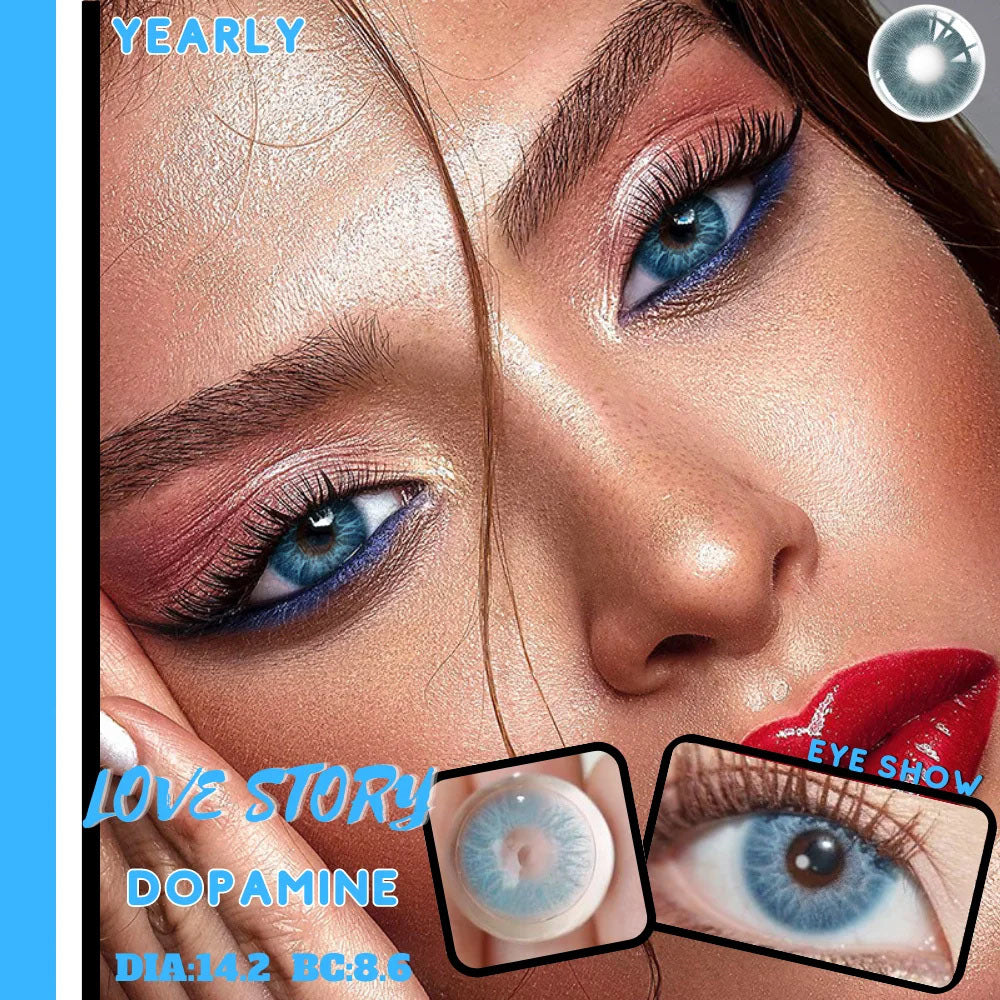 Morningcon Story Colored Contact Lenses For Eyes Half Yearly 2pcs