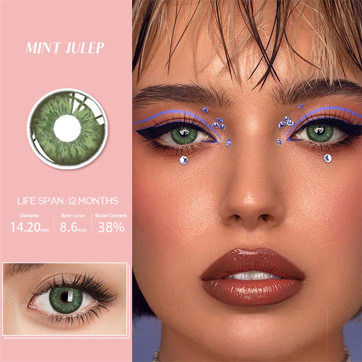 Morningcon Fa13 Colored Contact Lenses For Eyes Half Yearly 2pcs
