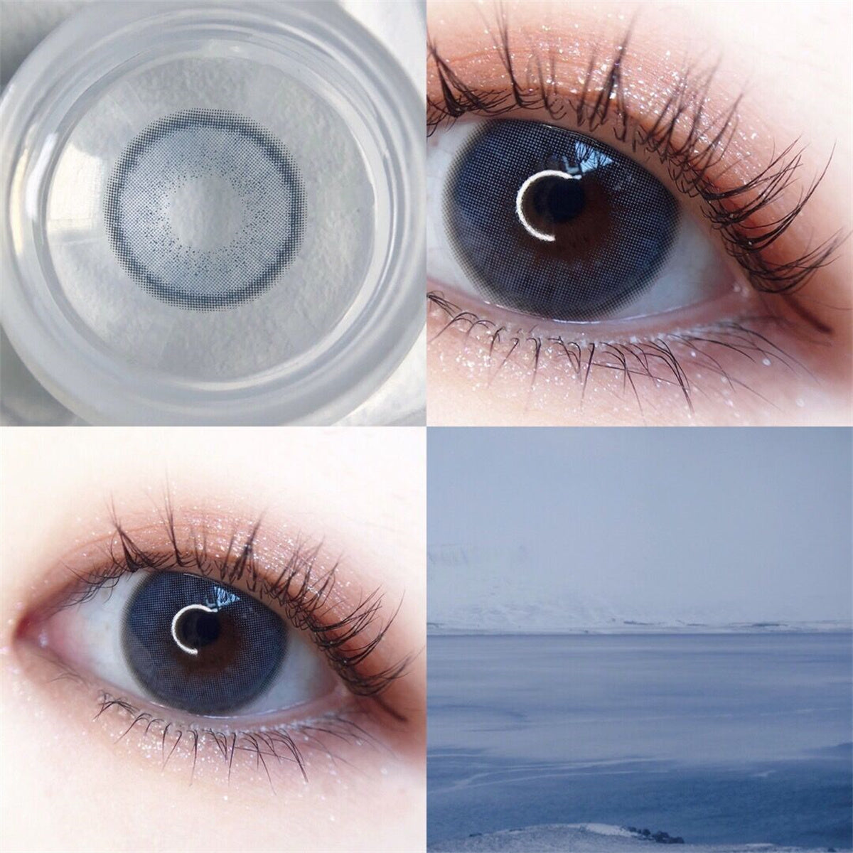 Morningcon Manchu saffron Colored Contact Lenses For Eyes Half Yearly 2pcs