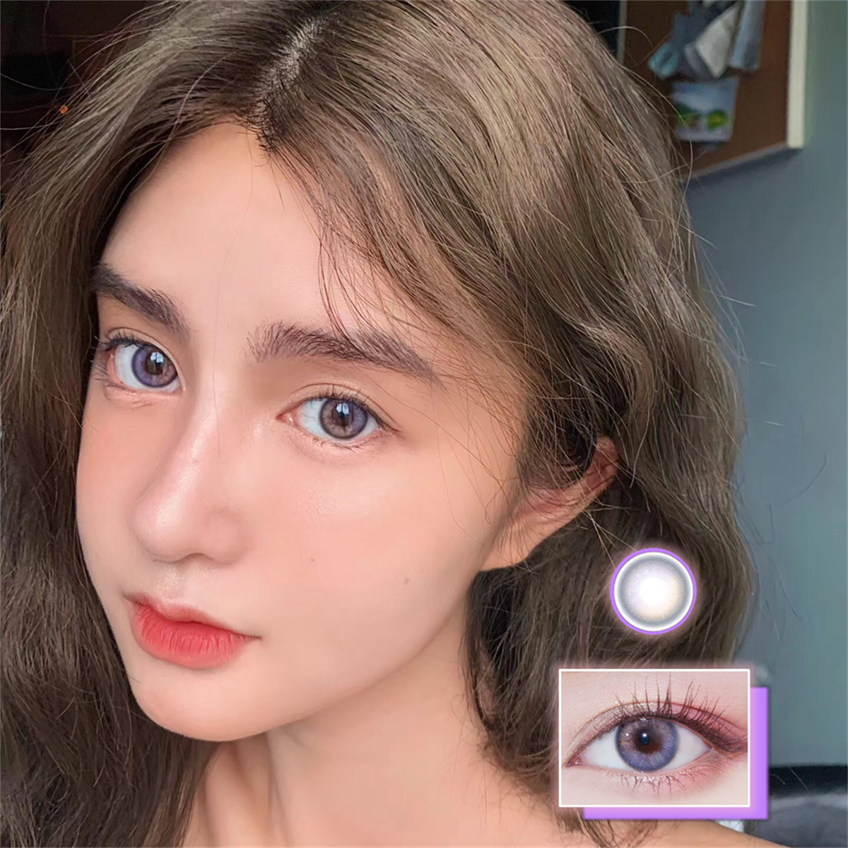 Morningcon Papa Colored Contact Lenses For Eyes Half Yearly 2pcs