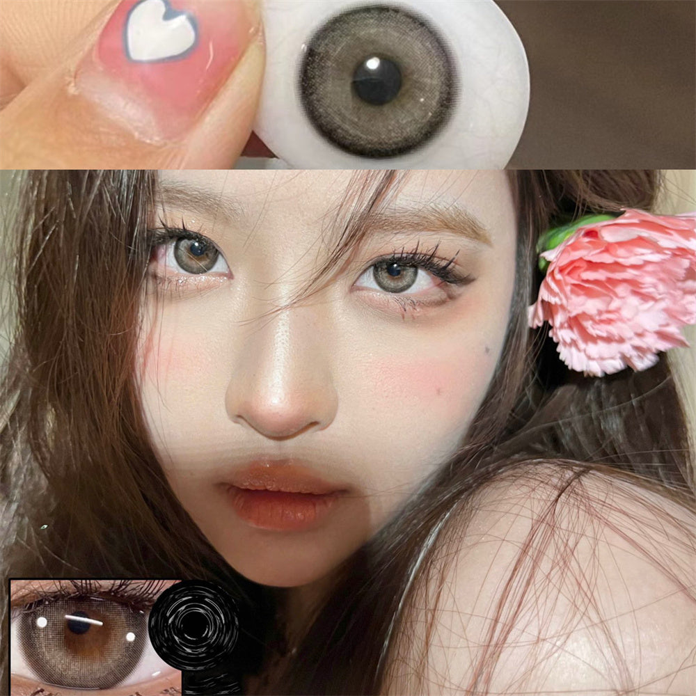 Morningcon Halos of water droplets Colored Contact Lenses For Eyes Half Yearly 2pcs