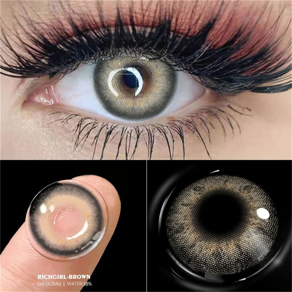 Morningcon NS2rich Colored Contact Lenses For Eyes Half Yearly 2pcs