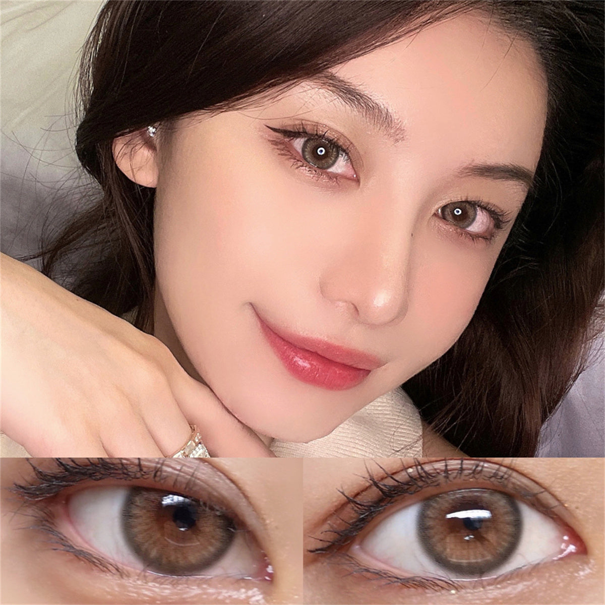 Morningcon Holly Cat Colored Contact Lenses For Eyes Half Yearly 2pcs