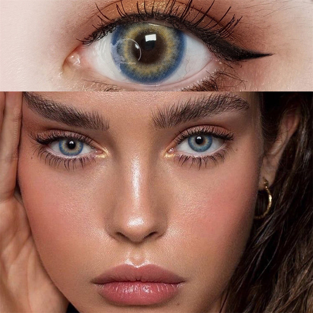 Morningcon Mermaid Tears Colored Contact Lenses For Eyes Half Yearly 2pcs