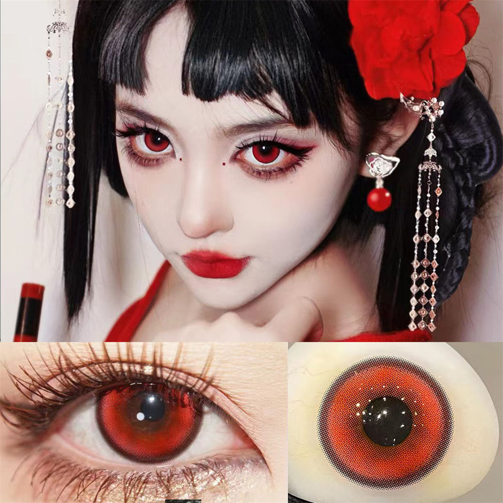 Morningcon Butterfly Colored Contact Lenses For Eyes Daily 2pcs
