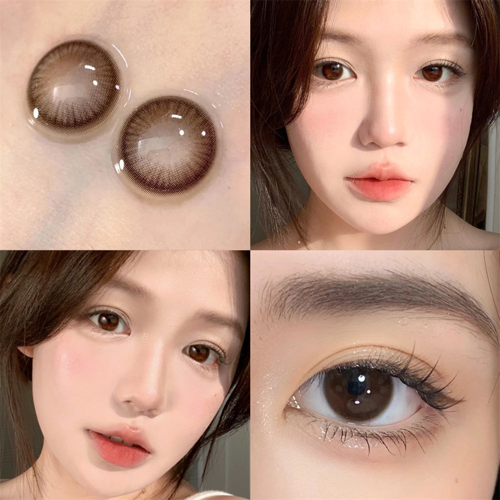 Morningcon Gollum Black Colored Contact Lenses For Eyes Half Yearly 2pcs