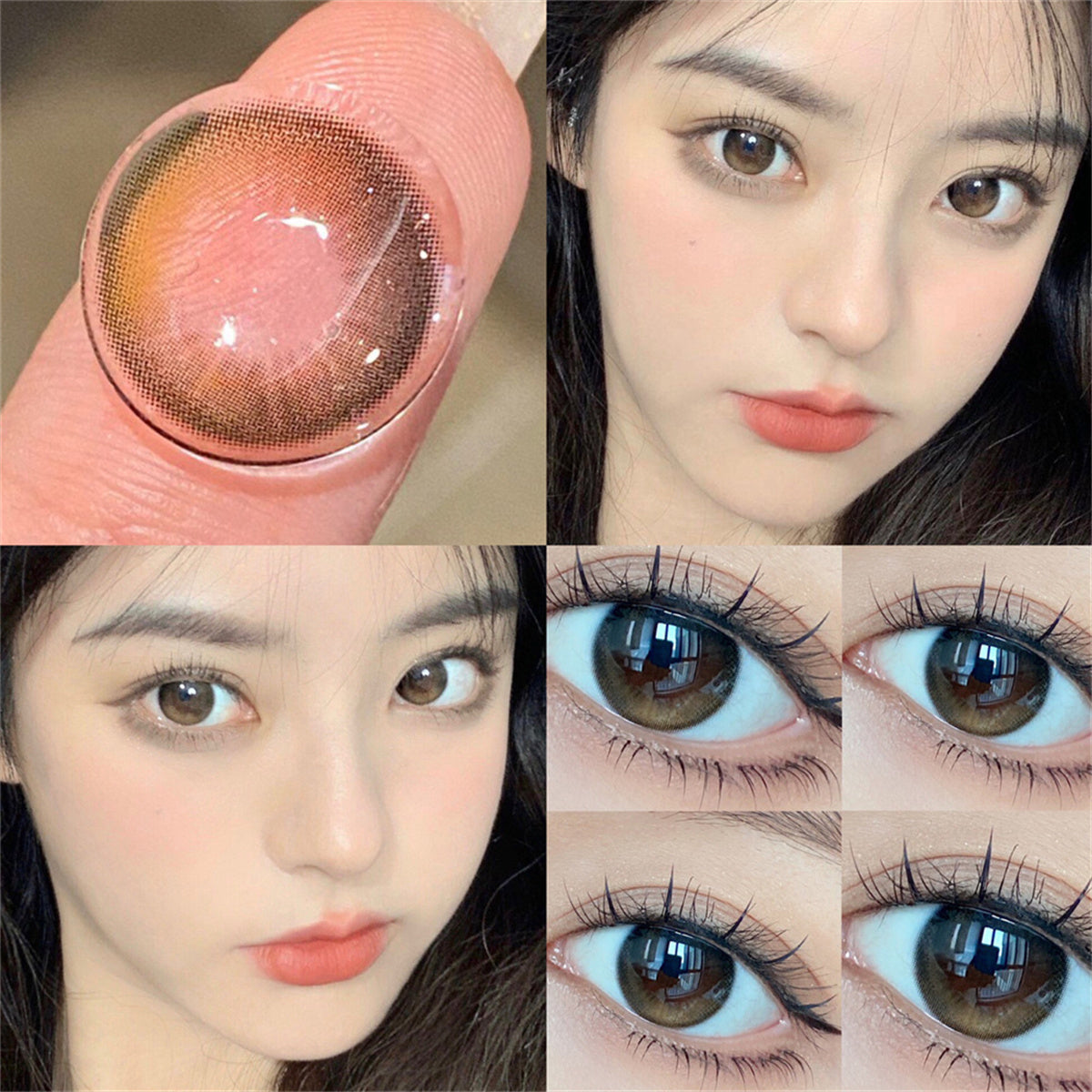 Morningcon Sunday Colored Contact Lenses For Eyes Half Yearly 2pcs