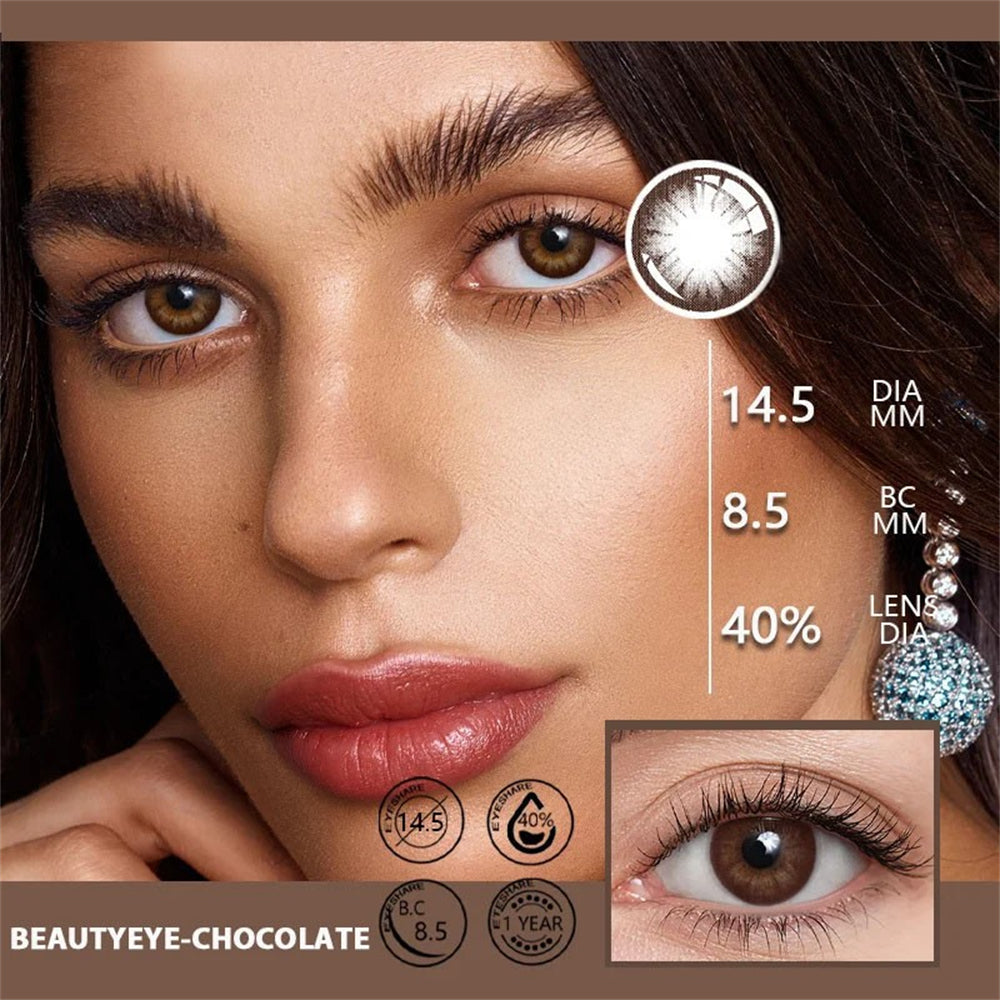 Morningcon Great Beauty Colored Contact Lenses For Eyes Half Yearly 2pcs