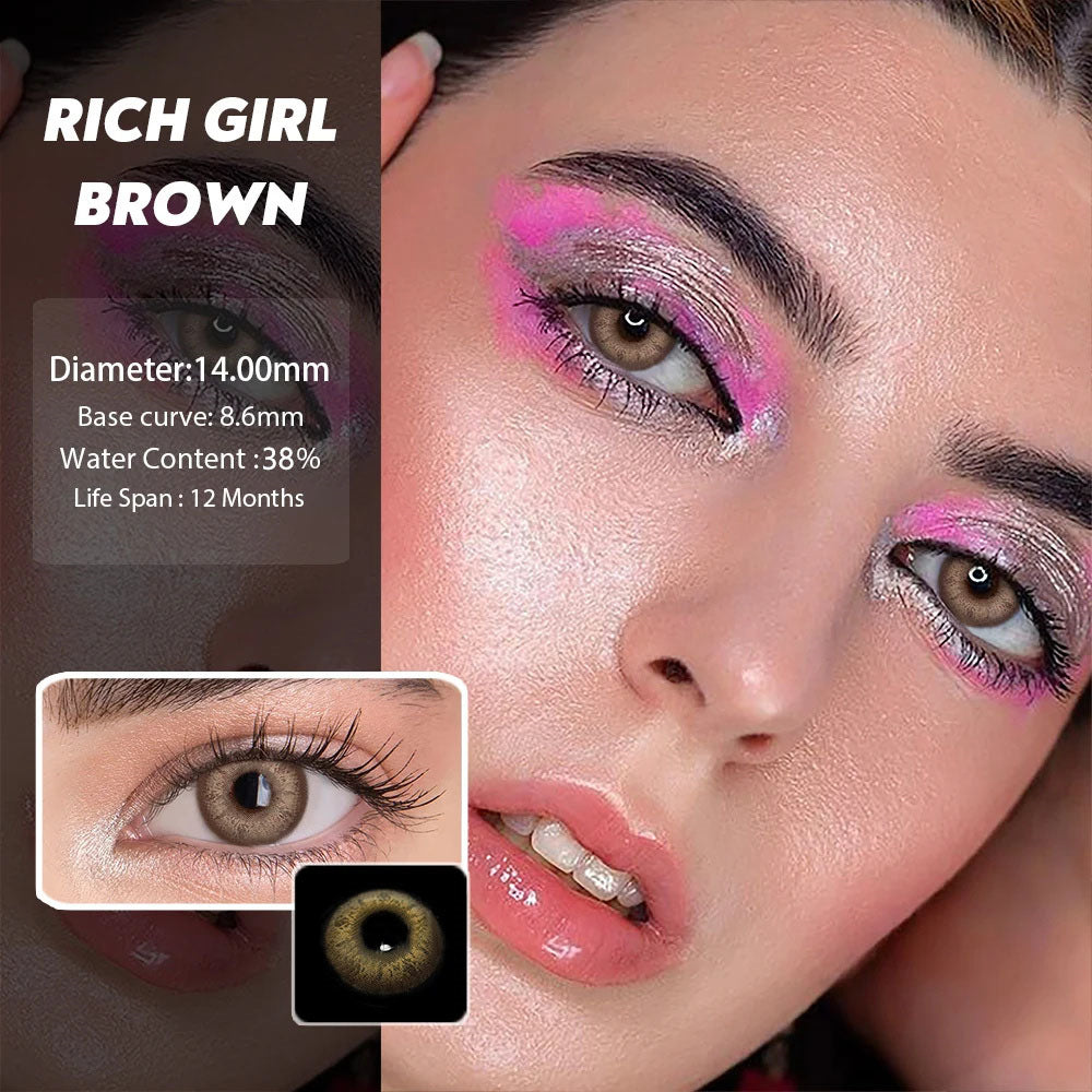 Morningcon NS2rich Colored Contact Lenses For Eyes Half Yearly 2pcs