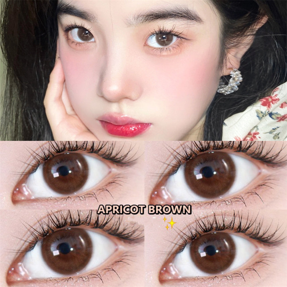 Morningcon Little fragrant wind Colored Contact Lenses For Eyes Half Yearly 2pcs